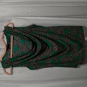 George XL Green White Sleeveless Top XL